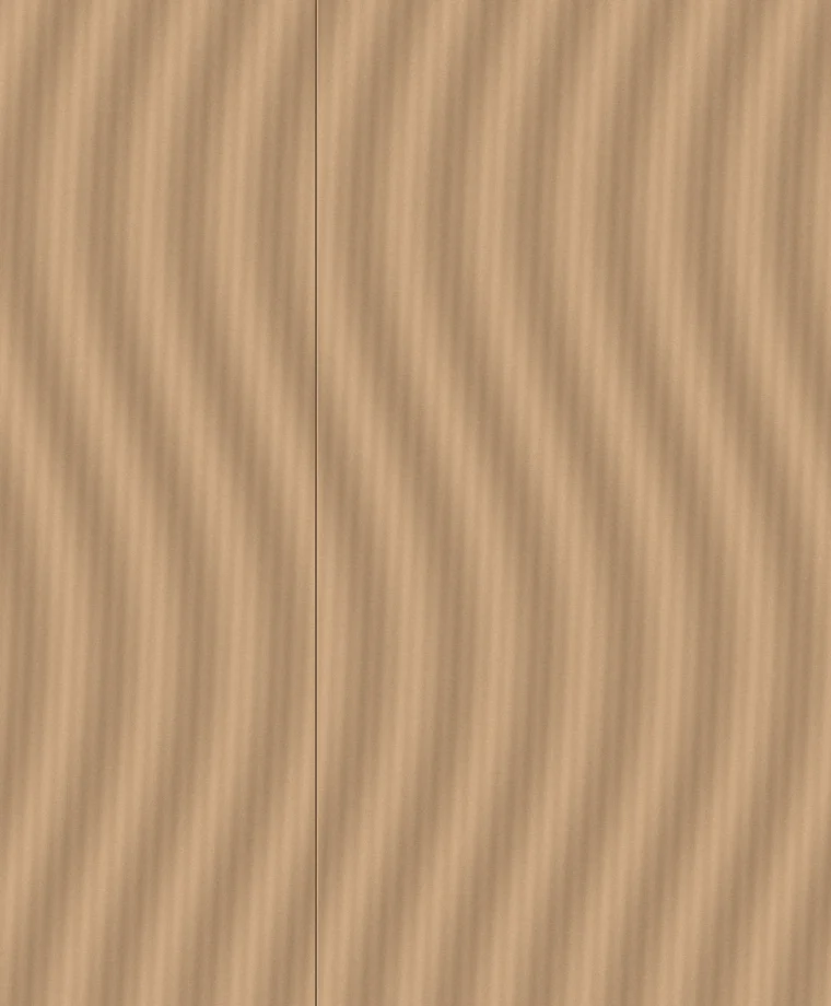 Close-up of warm timber grain with a fine joinery reveal